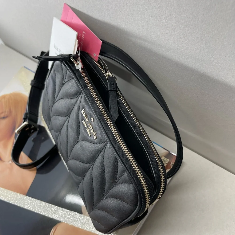 (new+tag) Kate Spade double zip belt bag fit IPhone Pro Max